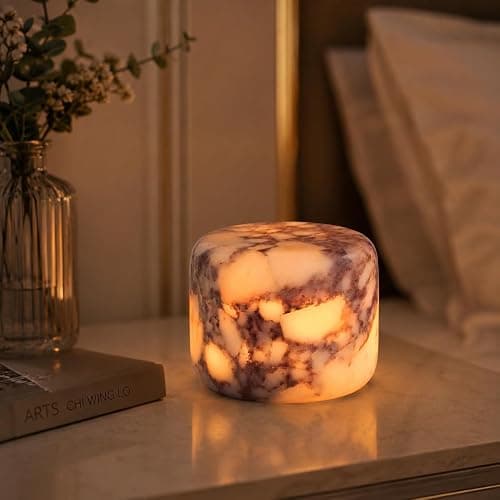 Marmor Marble Lamp Table Lamp Unique Stone Touch Lamp Pat Lamp Type-C 3 Way Bedside Lamp Ambient Light Bedroom Stands Night Light Decorative LED Warm Portable Lamp Rechargeable thumbnail 8