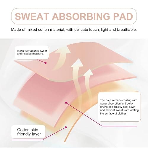 EXCEART Breathable Sweat Guard Underwear Vest - Absorbing Underarm Sweat Vest - Washable and Reusable for Women and Ladies thumbnail 4