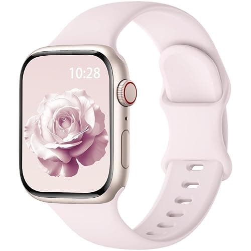 Silicone Sport Band Compatible with Apple Watch Bands for Women Men | Soft Wristband 40mm 38mm 41mm 44mm 45mm 46mm 42mm 49mm, Replacement Strap for iWatch Series 11 10 9 8 7 6 5 4 3 2 1 SE Ultra - Image 1