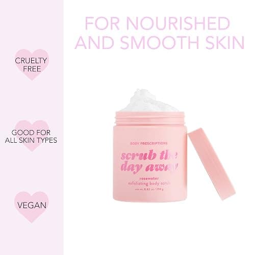 Body Prescriptions Exfoliating Body Scrub – Body Cleanser for Nourished, Ultra-Smooth Skin, Lavender, Rosewater, Eucalyptus & Mint thumbnail 4