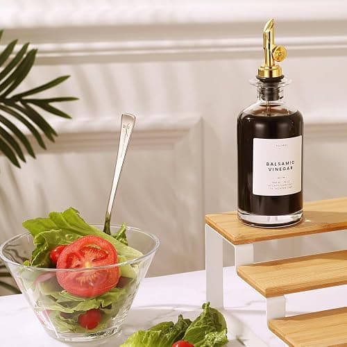 Molimoli Glass Olive Oil Cruet Set - 350ml Bottles With Weighted Pourers, Set of 4 thumbnail 2