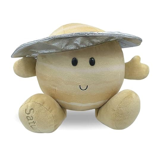 Celestial Buddies Saturn Buddy | 10" Soft Stuffed Plush, Embroidered Features, Fun Planet Facts Tag for Kids – STEM Learning, Educational Gift, Classroom & Homeschool Science Space Astronomy | 0+ - Image 1