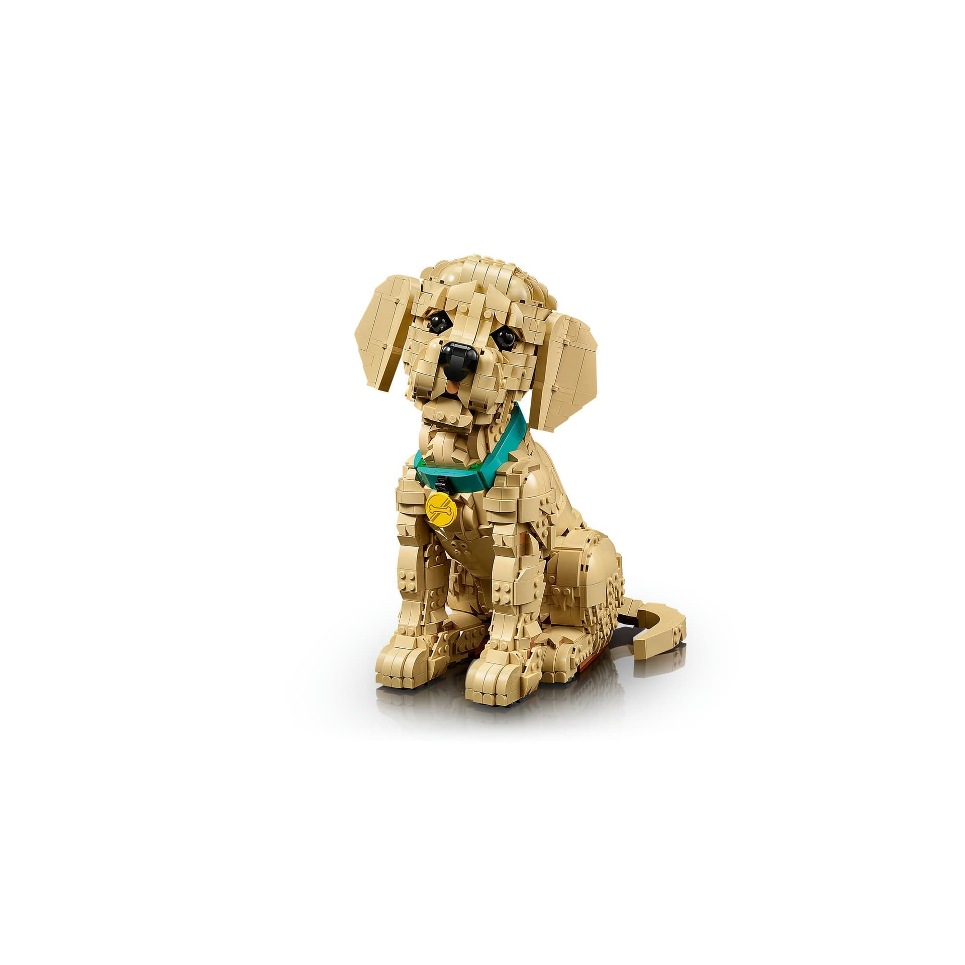 LEGO® Icons Golden Retriever Puppy 11384 Posable Animal Figure - Home Decor Building Set for Adults Collectable Model Building Kit for Dog Lovers Golden Retriever Treat for Birthdays thumbnail 7