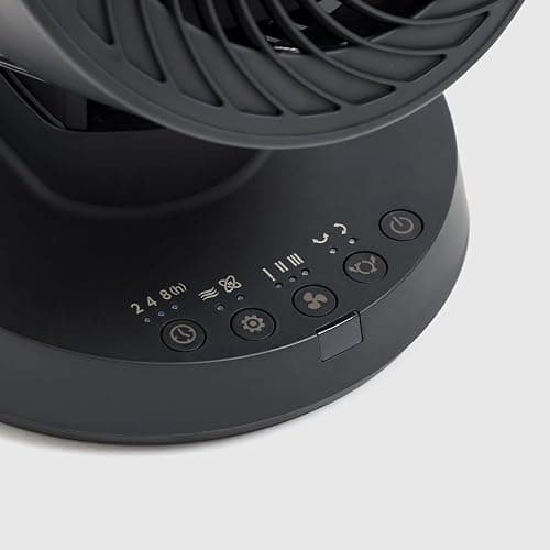 IRIS USA WOOZOO Air Circulator Fan with Remote, Oscillating, 3 Speeds, 56ft Max Air Distance, Adjustable Tilt, Quiet Motor, Small Fan for Bedroom, Office, Dorm, Black thumbnail 10