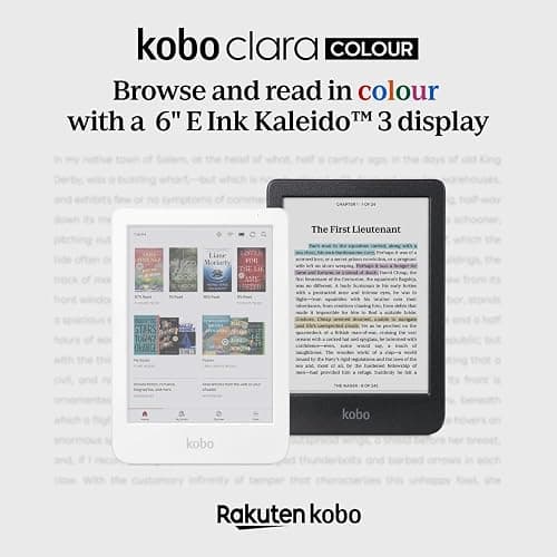 Kobo Clara Colour | Colour eReader | 6” Glare-Free Colour E Ink Kaleido™ 3 Display | Dark Mode Option | Waterproof | Audiobooks | 16GB of Storage | White thumbnail 3