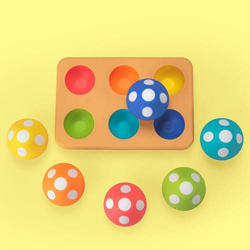 Sassy Mischievous Matching Mushrooms, Sorting Board, Social Emotional Learning Toy, STEM, 12+ Months thumbnail 4