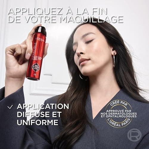 L'Oréal Paris - Spray Fixateur de Maquillage - Waterproof - Sans Transfert - Formule Légère - Non Collant - Résistant à l'Eau et à la Transpiration - Tenue Jusqu'à 36h - Infaillible - 75 ml thumbnail 5