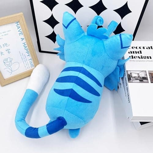 Gnarpy Plush, 2 Pcs Regretavator Gnarpy Alien Cat Plush Toys Give Fans and Friends Beautifully Plushie Doll Gifts (Blue+Green Gnarpy) thumbnail 2