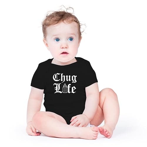 AW Fashions Chug Life Baby Bodysuit Funny, Cute, and Comfortable Infant Apparel - Trendy Newborn Clothing thumbnail 2