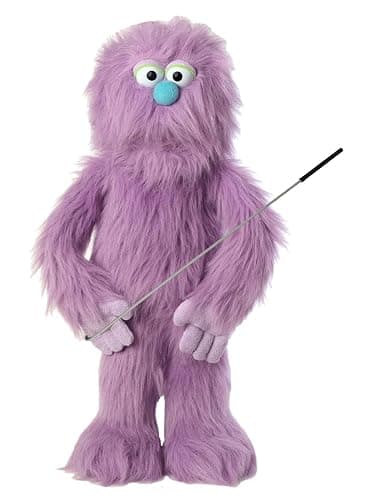 30" Purple Monster Puppet, Full Body Ventriloquist Style Puppet - Image 1
