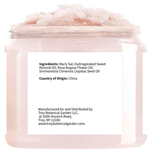 Rose Body & Foot Scrub 10 oz - a gentle and enjoyable exfoliating experience, leaving your skin feeling smooth - The best stocking stuffer. thumbnail 2