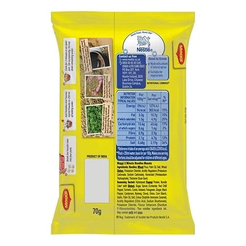 Maggi 2 Minute Noodles Masala Taste - 20 Packs x 70g thumbnail 2