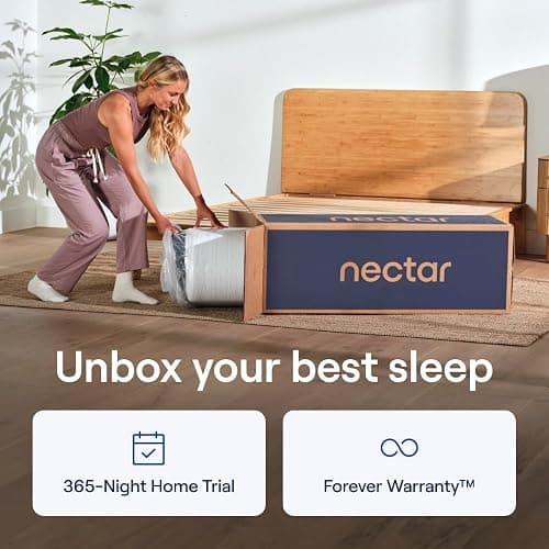 Nectar Classic 12” Twin Mattress - Medium Firm - Contouring Memory Foam - Cooling Top Layer - Back Pain Relief - Mattress in a Box - 365-Night Trial & Forever Warranty thumbnail 5