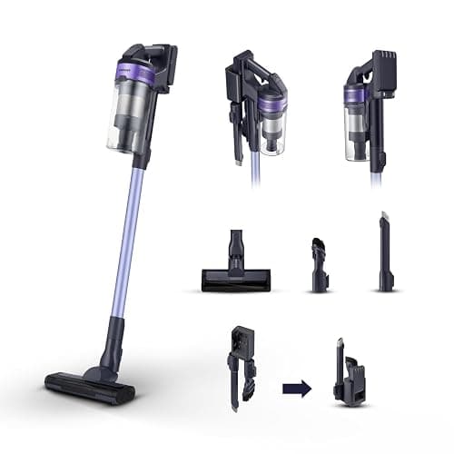Samsung Aspirapolvere Senza Fili Jet 60 Turbo VS15A6031R4/ET, Senza Sacco, Potenza 150W, Fino a 40 min di Autonomia, Violet - Image 1