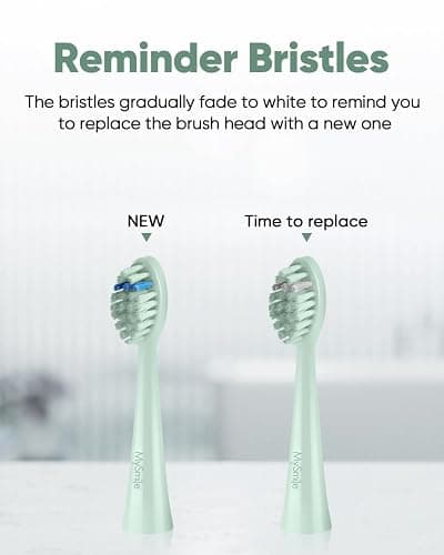 MySmile DY156 Electric Toothbrush for Adults, Rechargeable Sonic Battery Toothbrush Portable with 3 Brush Heads, 2 Mins 5 Modes Smart Timer, 45000VPM, One Charge for 60 Days - Green thumbnail 7