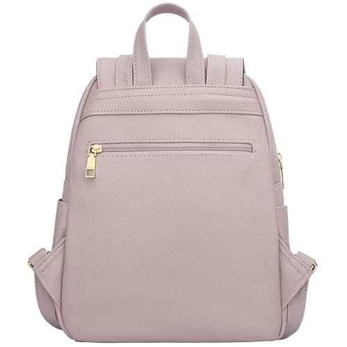 KKXIU Trendy Leather Backpack Purse for Women and Ladies Shoulder Travel Daypacks Bags (A-Pink) thumbnail 5