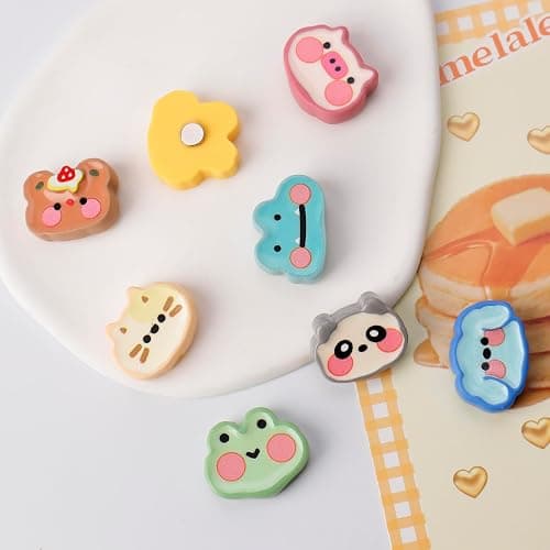 8 Pcs Cute Animal Refrigerator Magnets - Pet Decor for Photos, Notes, Menus | Fridge, Locker & Metal Board thumbnail 4