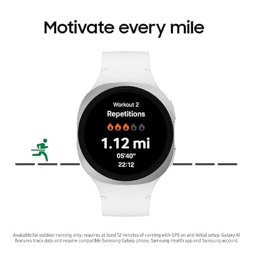 Samsung Galaxy Watch 8 (2025) 44mm Bluetooth Smartwatch, Cushion Design, Fitness Tracker, Sleep Coaching, Running Coach, Energy Score, Heart Rate Tracking, Graphite [US Version, 2 Yr Warranty] thumbnail 3