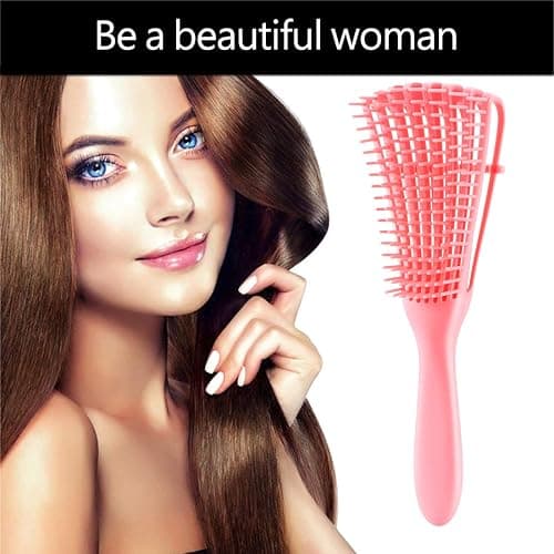 3 Pack Hair Detangler Brush for Afro America/African Textured 3a to 4c Kinky Wavy/Curly/Coily/Wet/Dry/Oil/Thick/Long Hair, Detangling Brush for Natural, Exfoliating Your Scalp for Beautiful thumbnail 2