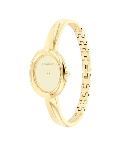 Calvin Klein Women's Twisted Bezel - 24mm 2H Quartz Watch - Adjustable Stainless Steel Bangle - Water Resistance 30 Meters – Premium Fashion for All Occasions - Gift for Her thumbnail 2