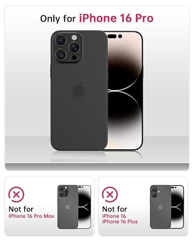 SCORPIFY for iPhone 16 Pro Case [Compatible with MagSafe] with Matte Black Leopard Cheetah Print Design, Cute Magnetic Phone Cover for Women Girls and Men, Slim Bumper with Stylish Pattern thumbnail 2