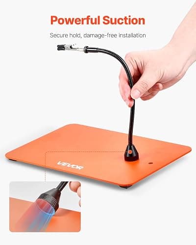 VEVOR Magnetic Helping Hands Soldering Station, 4 Flexible Arms Third Hand Tool with 3X LED Magnifying Lamp & Non-Slip Heavy-Duty Base, Soldering Helping Hands for Electronic Repair Craft Hobby DIY thumbnail 7