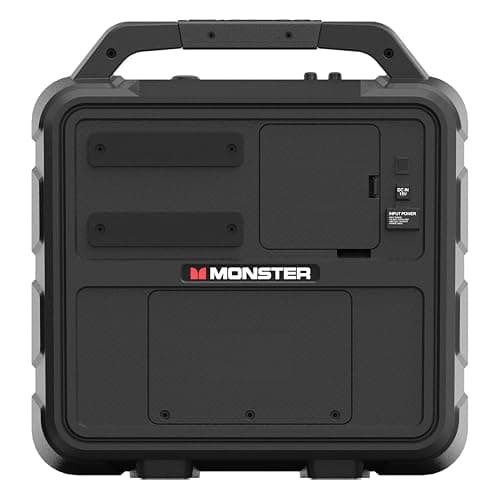 Monster Vision 2 | Portable Entertainment System with 15.6" 1080p Display & 60W Speakers | up to 25 Hours of Playtime | Dual HDMI Ports | Includes USB-C to HDMI Cable | ATSC Tuner for Portable TV use thumbnail 4