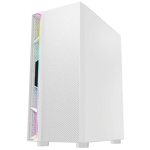 Gaming PC – Intel Core i5, GT 730 4GB Graphics, 16GB RAM, 1TB HDD + 128GB SSD, Windows 11 Pro, 22" Monitor, Keyboard, Mouse, Headset – High-Performance Gaming PC Bundle (Luna White) thumbnail 2