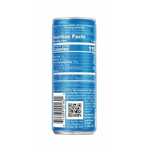 Red Bull Sea Blue Edition Energy Drink, Juneberry, with 80mg Caffeine plus Taurine & B Vitamins, 8.4 Fl Oz, Pack of 8 Cans thumbnail 10