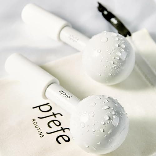 Pfefe Ice Globes for Face & Eyes, Unbreakable Stainless Steel Cryo Sticks for Beauty Routines, Facials Cold Roller Cooling Globes for Puffiness, Wrinkles, Dark Circles, Headaches thumbnail 9