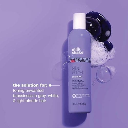 milk_shake Silver Shine Shampoo | Mutes Brassiness for Blond Hair thumbnail 5