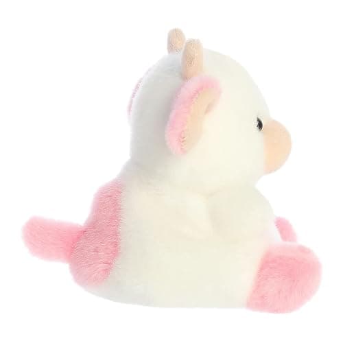 Aurora® Adorable Palm Pals™ Belle Strawberry Cow™ Stuffed Animal - Fun Collectible Plush for Kids and Adult Collectors - Perfect for Decorating Rooms and Birthday Gifts - Pink 6 Inches thumbnail 4