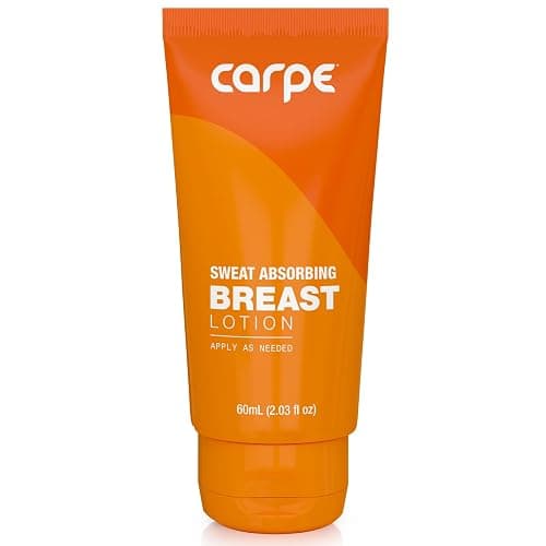 Carpe Sweat Absorbing Breast - Helps Keep Your Breasts and Skin Folds Dry - Sweat Absorbing Lotion - Helps Control Under Breast Sweat - Great For Chafing and Stain Prevention - Image 1