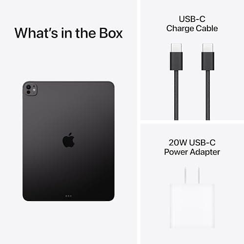 Apple iPad Pro 13-inch (M5): Ultra Retina XDR Display, 256GB, Landscape 12MP Front Camera/12MP Back Camera, LiDAR Scanner, Wi-Fi 7 with Apple N1, Face ID, All-Day Battery Life — Space Black thumbnail 6
