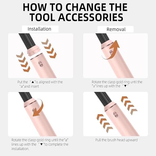 Atopskins 5-in-1 Blow Dryer Brush & Auto-Wrap Air Styler Set | Hot Air Styler with Auto-Wrap Curlers, Volumizing Round Brush & Hair Dryer Brush for Wet to Dry Styling thumbnail 7