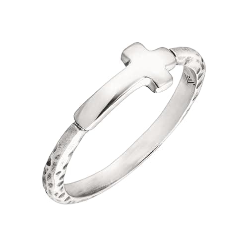 Silpada 'Simplex Cross' Horizontal Cross Textured Ring in Sterling Silver thumbnail 3