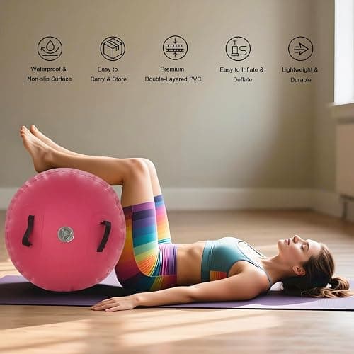 Air Roller Gymnastics Barrel Inflatable Tumbling Roller Air Mat with Electric Pump for Backhandspring Training Yoga Cheerleading Home Use Gym thumbnail 3