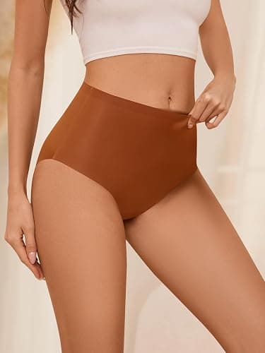 AIVEITE Womens Underwear Full Coverage No Show High Waisted Seamless Ladies Panties 6 Pack thumbnail 2