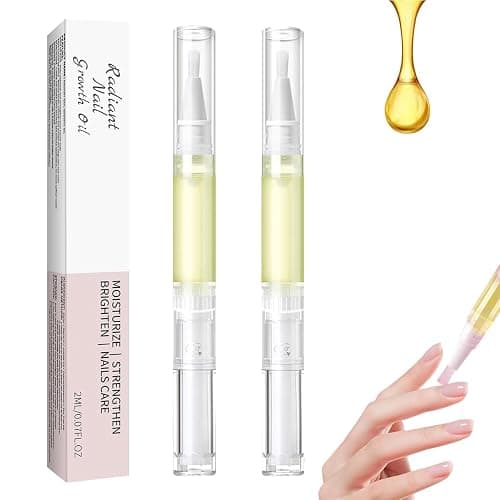 Nail Growth Oil, 2 PCS Cuticle Oil for Nails, Rejuvenation Nail Repair Oil for Moisturize Strengthen - Image 1