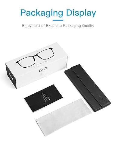 CNLO Blue light blocking Glasses,Computer Gaming Glasses,TV Glasses，For UV Protection, Anti Eyestrain,Lightweight Frame Eyewear,Transparent Men/Women (Crystal) thumbnail 6