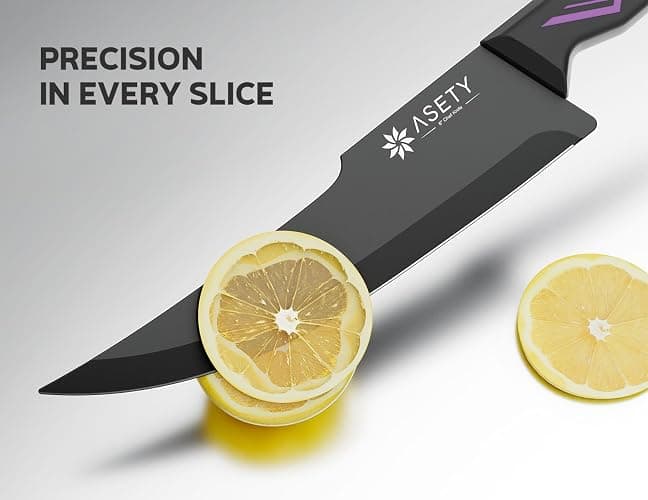 Knife Set - 15 PCS Kitchen Knife Set with Built-in Knife Sharpener Block - Stainless Steel Knife Block Set - Dishwasher Safe, Elegant Box for Men Women thumbnail 5