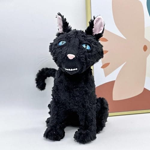12” Black Cat Plush, Cat Monster Stuffed Animal Pillow Doll Toy, Black Cat Plushies Gift for Fans Kids Girlfriend Birthday Christmas Mother's Day thumbnail 2