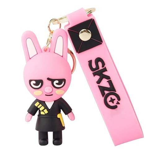 SK-Z Keychain Cartoon Keyring Cute Animal Pendant Backpack Accessory for Stray Fans - Image 1