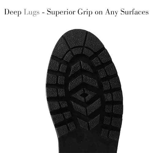 SUREWAY Women's Short Ankle Rain Boots,Waterproof Rubber Garden Shoes,Slip Resistant Chelsea Rain Boots For Ladies thumbnail 5