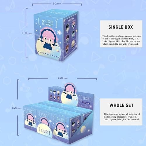 Alien Stage Mini Series Blind Box Plush Keychain, Anime Ivan Till Luka Hyuna Mizi Sua Chibi Mystery Plushie Bag Charm thumbnail 3