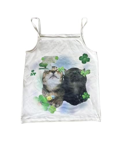 Y2k Aesthetic Cute Tee Vintage Street Women Graphic Kawaii Clothes Cutecore Slim Fit Crop Tops Camisole thumbnail 3