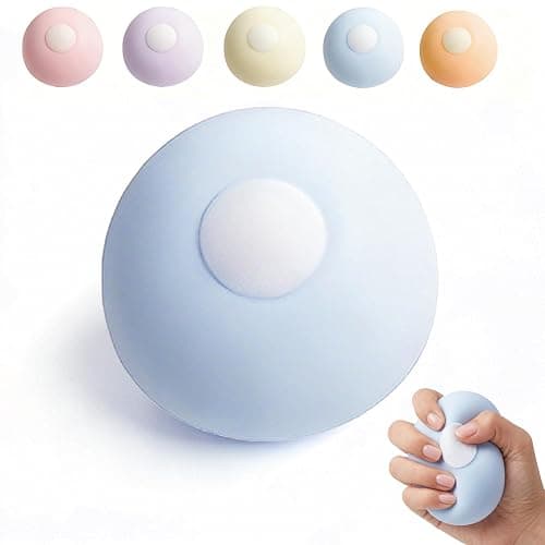 Shapeable Squishy Toys Sand Squishy Ball, Malleable Sand-Filled Sensory Toy for Anxiety Relief and Focus, Portable Stress Balls for Kids & Adults (Blueberry Ice) - Image 1