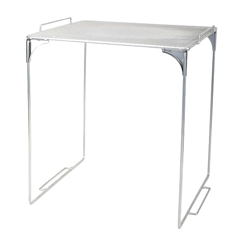 AUECOOME Locker Organizer Shelf Stackable Extra Locker Shelf for School Locker Organizer Storage Cabinet Accessories Suitable for School, Office, and Home use (1, Grey) - Image 1