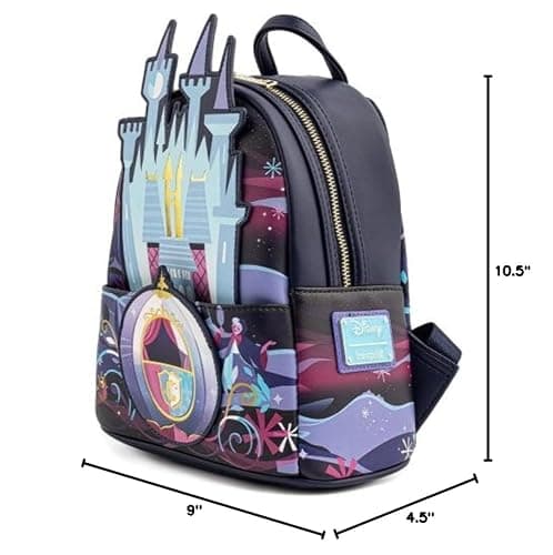 Loungefly Disney Cinderella Castle Series Womens Double Strap Shoulder Bag Purse thumbnail 2