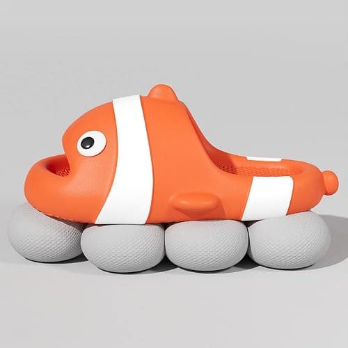 Clownfish Slippers Non-Slip Massage Cute Fish Sandale for Women Men Indoor Slippers Outdoor Beach Pool thumbnail 3